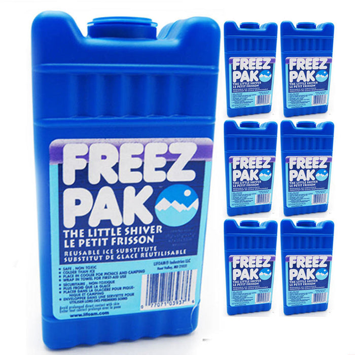 7 Reusable Freez Pak Ice Packs Cooler First Aid Camping Lunch Box Cold Compress
