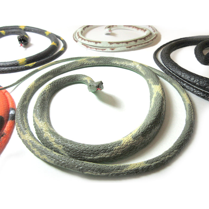 Fake Snake That Look Real Rubber Scary Gag Durable Garden Prop Realistic Toy 13"