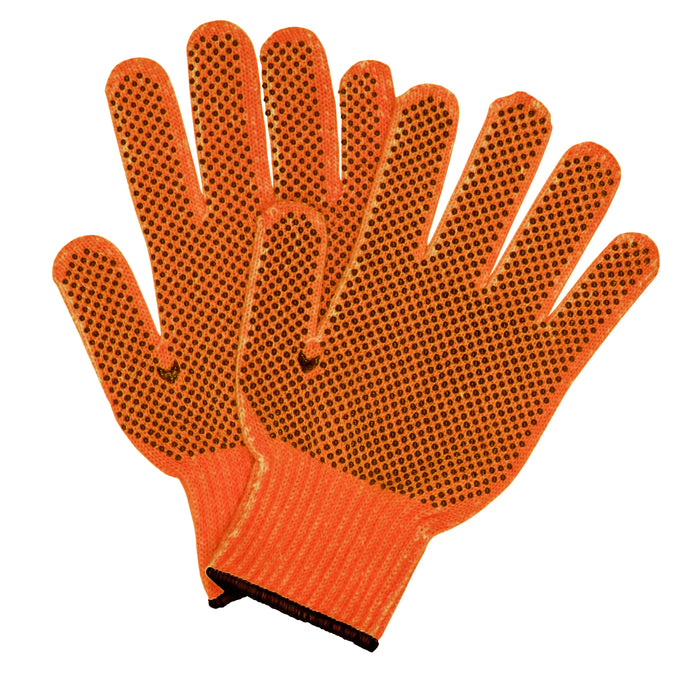 1 Pair Safety Work Gloves Black Dots Asst Grip Protection Gardening Construction