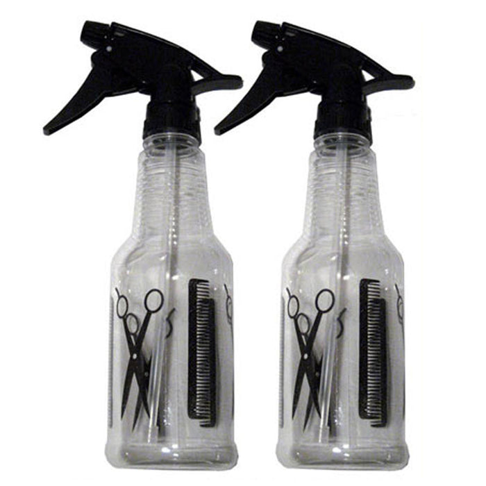 2 Plastic Spray Bottle 16 Oz Mist Flower Sprayer Hair Salon Tool Hairdressing