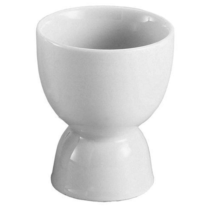Egg Double Cup Holder Porcelain In White Boiled Eggs Kitchen Food Cook Save New