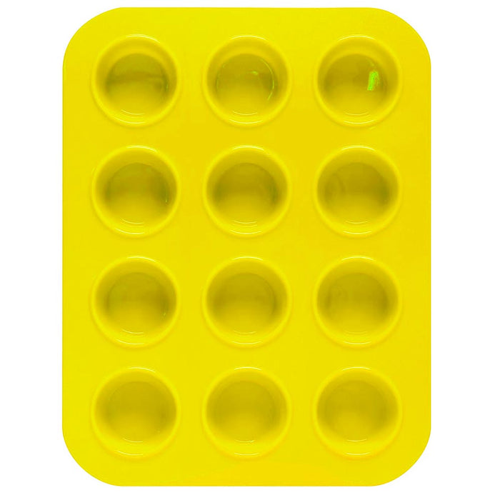 1 Mini Muffin Silicone 12 Cup Cavity Cookie Cupcake Bakeware Pan Soap Tray Mold