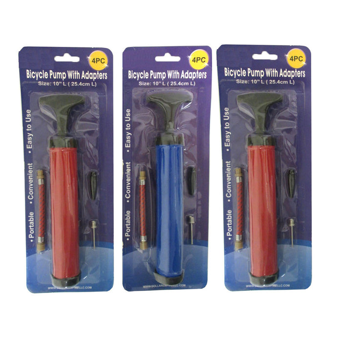 3 Sports Ball Manual Hand Air Pump Inflate Basketball Football Volleyball Needle