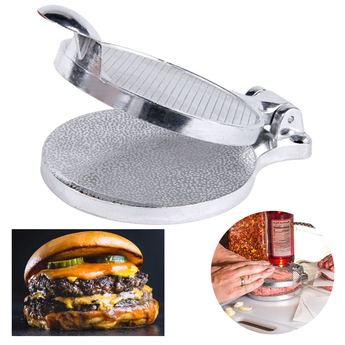 1 Hamburger Press Meat Patty Mold Maker Metal Machine Grill Aluminum Cast Tool