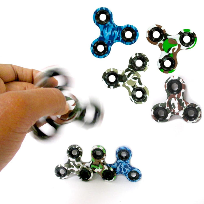 1 Camo Fidget Spinner Hand Stress Reducer Color Camouflage Finger Game Desk Toy
