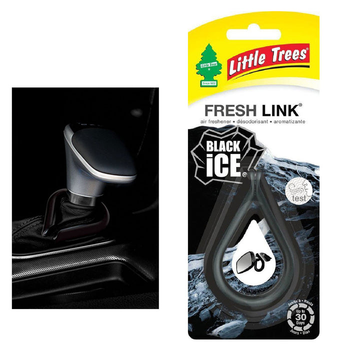 3 Little Trees Fresh Link Black Ice Hanging Car Home Air Fresheners Office Scent
