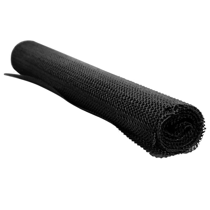 Black Shelf Drawer Liner Roll Non Slip Dish Cabinet Cushion Grip Mat Lining Pad