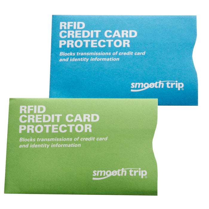 2 Pc Credit Card Protectors RFID Blocking Case Cover Wallet Safety Sleeve Shield