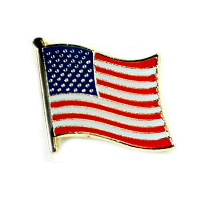 20 AMERICAN FLAG LAPEL PIN Hat Tie Tack Badge Pinback Vest Patriotic