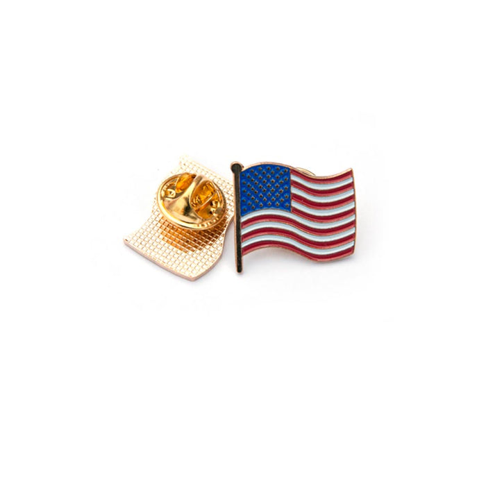 10 American Flag USA Lapel Pin Tie Tack United States Patriotic Badge Brooch New
