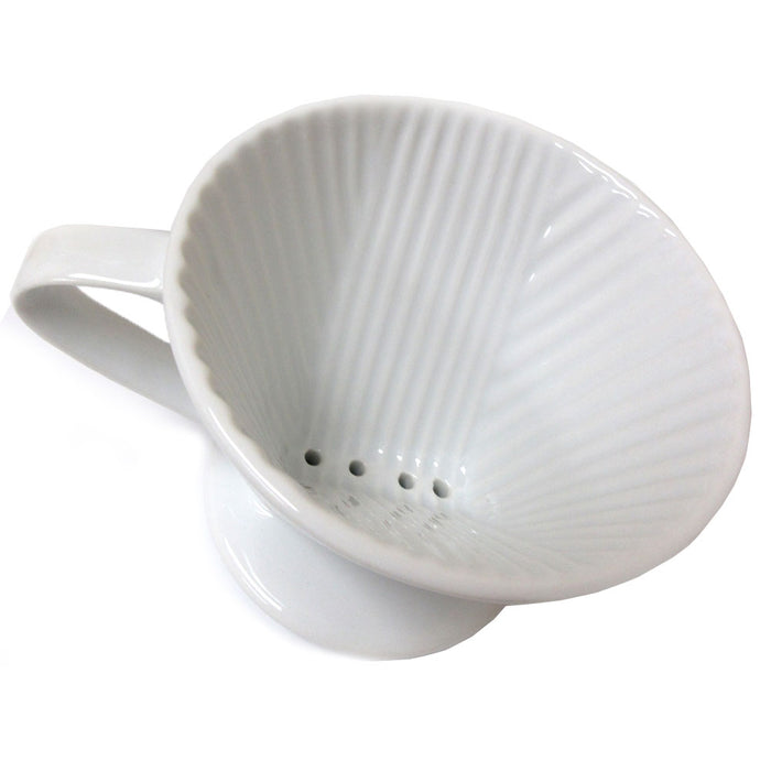 Coffee Maker Porcelain Filter Cone 2 Cup Pour Over Brewer Brew Loose Leaf Tea