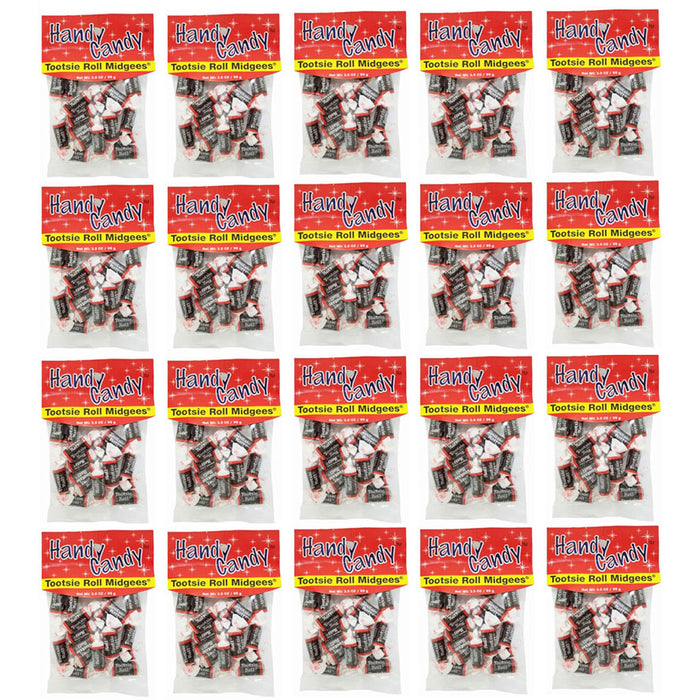 20 Bags Midgees Tootsie Rolls Chocolate Chewy 4 Pound Bulk Halloween Candy Treat