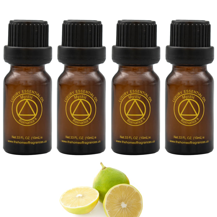 4 X Natural Bergamot Essential Oil 100% Pure 10mL Therapeutic Perfume Cologne