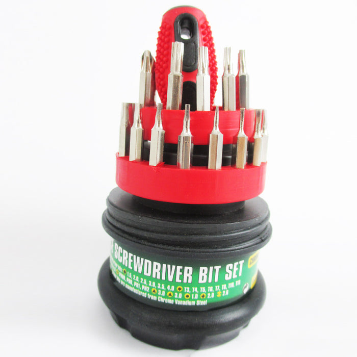 31 in 1 Mini Screwdriver Bit Set Precision Tools Hex Torx Phillips Phone Repair