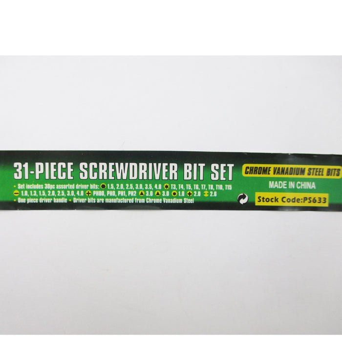 31 in 1 Mini Screwdriver Bit Set Precision Tools Hex Torx Phillips Phone Repair