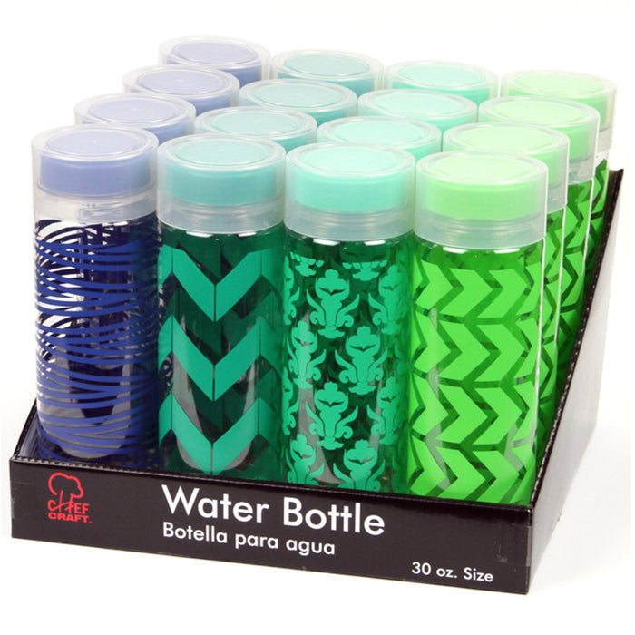 30 OZ Wide Mouth Water Bottle BPA Free Juice Container Lid Canister Designs
