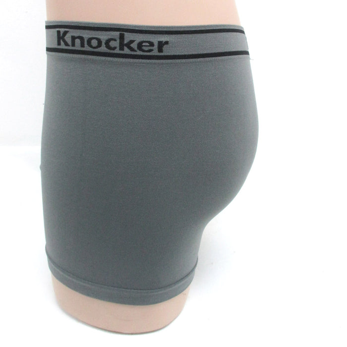 12 Men's Seamless Athletic Compression Boxer Briefs Microfiber Underwear Knocker