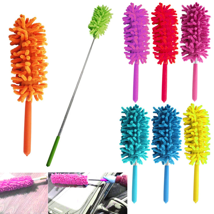 2 x Telescopic Duster Extendable 30" Microfiber Cleaning Dust Home Office Car