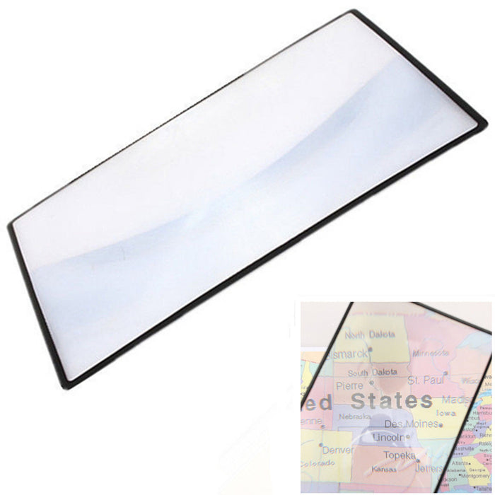 3pc Full Page Magnifying Sheet 3X Fresnel Lens 300% Magnification Reading Vision