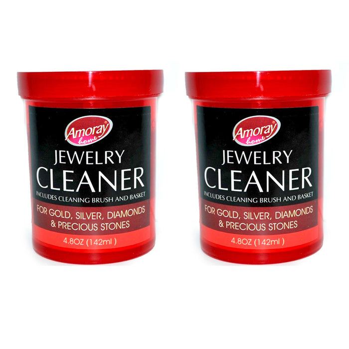 2 Jewelry Cleaner Solution Safely Clean All Jewelry Gold Silver Diamonds Stones