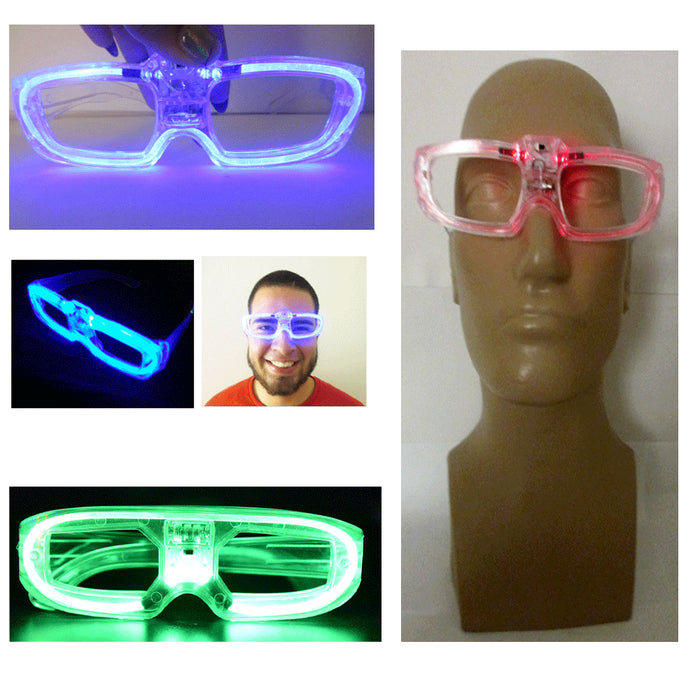 1 Light Up EDM Glasses LED Flashing Blinking Sunglasses Rave Party Club Disco Dj