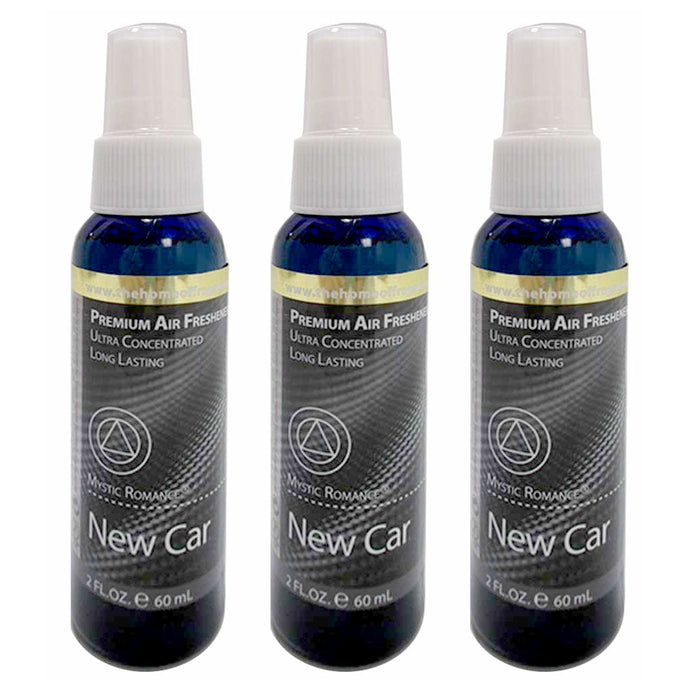 3 Pc New Car Scented Air Freshener Spray Home Office Lasting Odor Eliminator 2oz