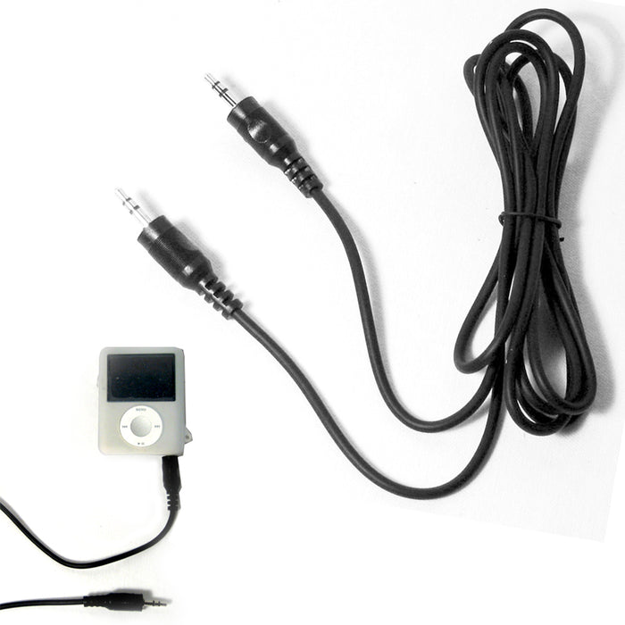 CAR AUX CORD AUXILIARY 3.5MM AUDIO JACK CABLE IPOD MP3 STEREO MALE 2 MALE 12 FT