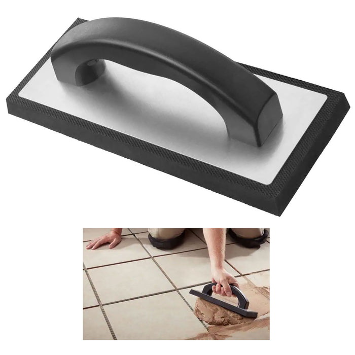 1 Molded Rubber Float Sponge Solid Handle Grout Grouting Squeegee Plasterer 9.5"