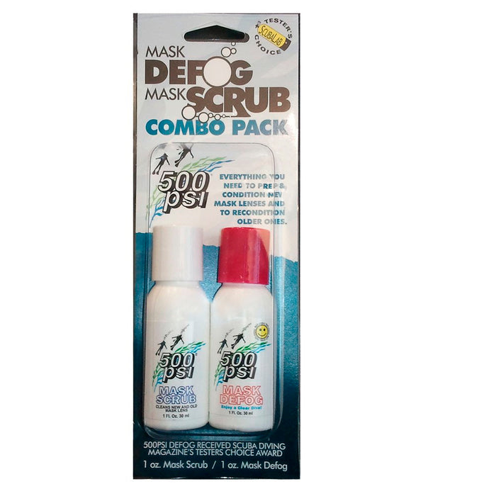 2 Pk Mask Defog Scrub 500 PSI Dive Anti Fog Lens Cleaner Snorkeling Skiing Scuba