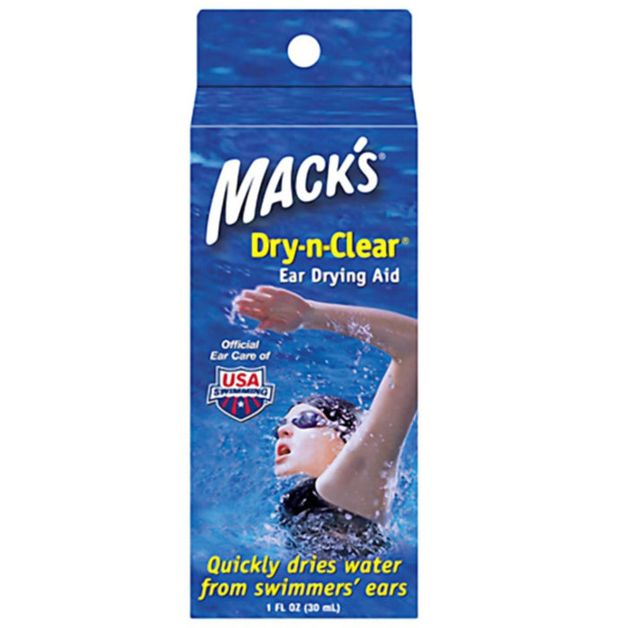 Mack's Dry n Clear Ear Drying Aid Learn Swim Infection Prevention Special Needs