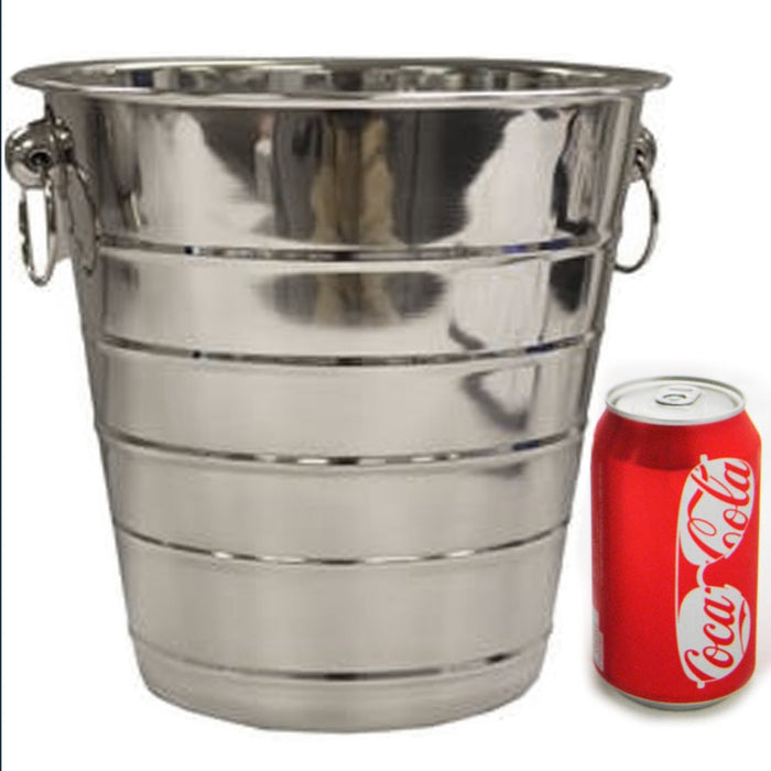 Large Stainless Steel Ice Bucket Wine Champagne Beer Cooler Bar Party Restaurant