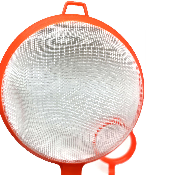 2 Pc Kitchen Food Strainer W/ Handle Fine Mesh Plastic Sieve Colander Sifter Set