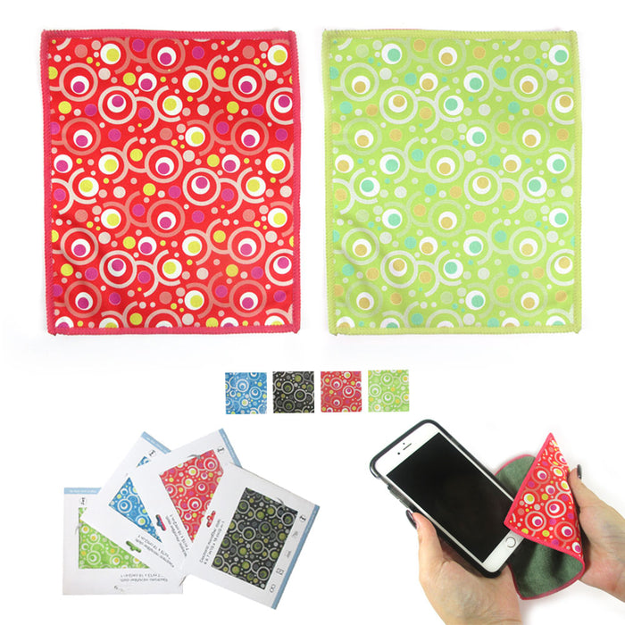 2 Microfiber Cleaning Cloths Lens Glasses TV Screen Camera Cellphone LCD Glass