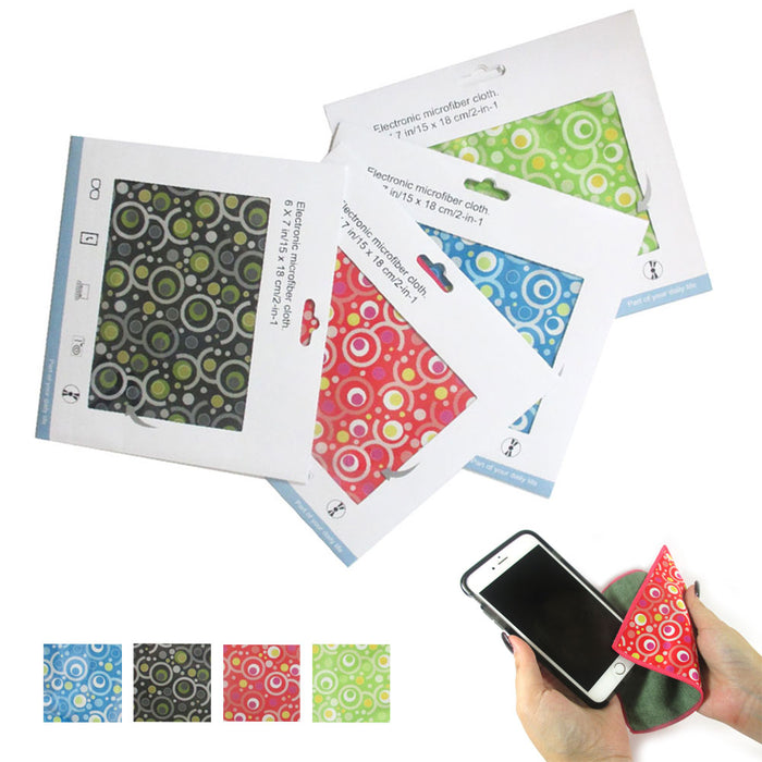 4 Microfiber Cloths Lens Glasses Camera Lens TV Cellphone Cleaning Cloth Glass