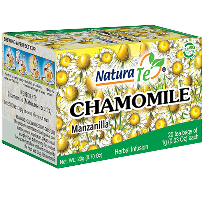 40 Ct 100% Natural Chamomile Herbal Tea Bags Individually Wrapped Caffeine-Free