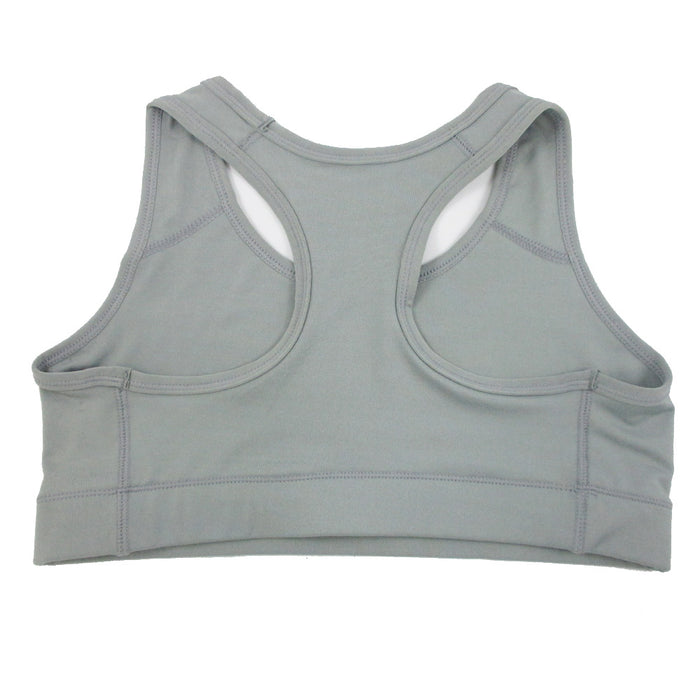 Women Yoga Sports Bra Racerback Fitness Gym Stretch Workout Tank Top Grey New S