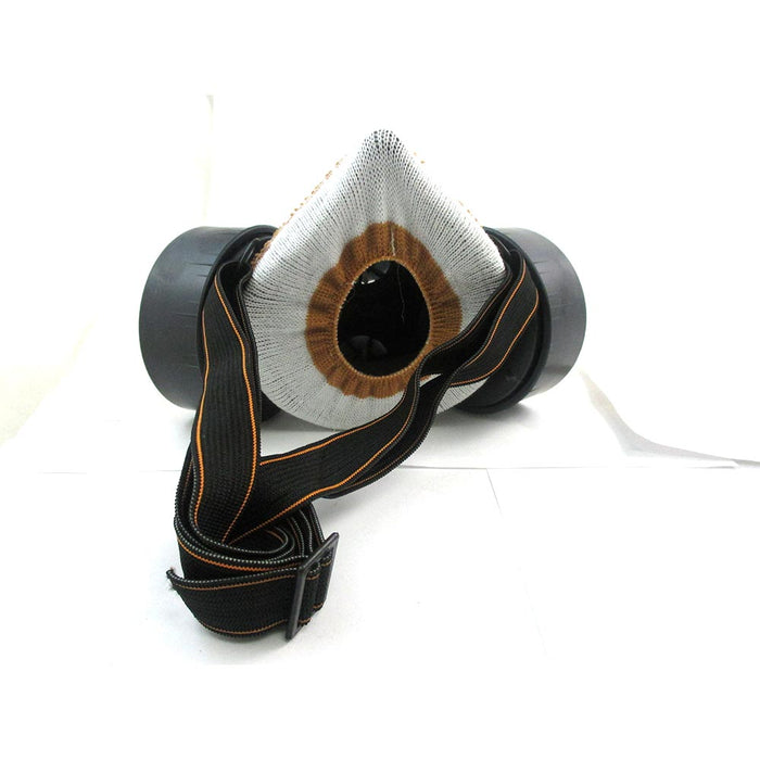 Dual Cartridge Respirator Mask Safety Dust Paint Filter Face Air Gas Full Size