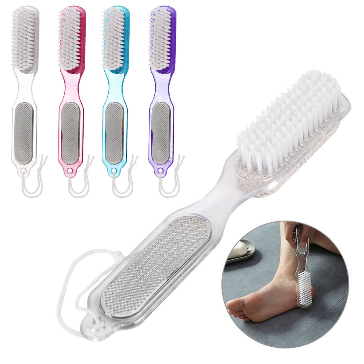 Pumice Valley  Foot Rasp Callus Remover - Pedicure Scrubber for Cracked  Feet Mixed Grained