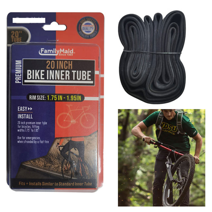 20" inch Inner Bike Tube 20 x 1.75 - 1.95" Bicycle Rubber Tire Interior Mountain