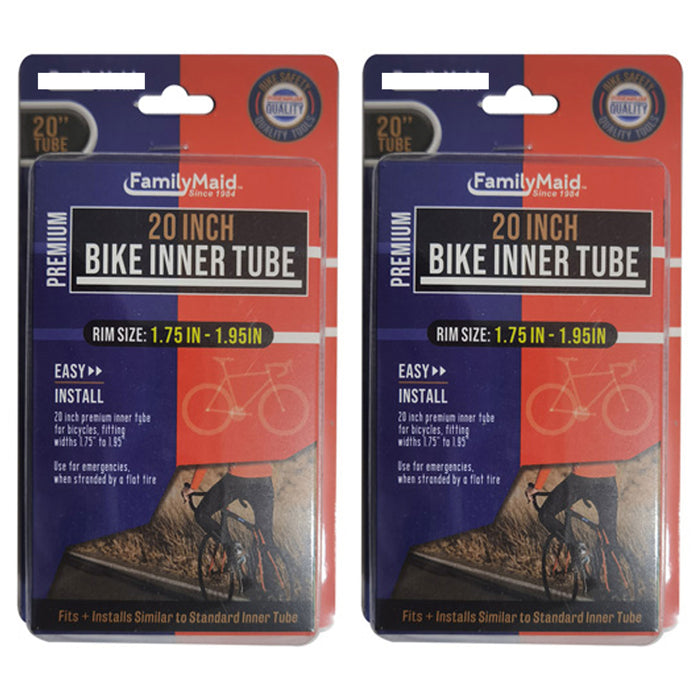 2Pc Inner Bike Tube Bicycle Cycling Wheels Rubber Tire Interior Innertube 20 BMX
