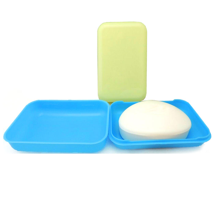 4 Bar Soap Dish Holder Drain Tray Home Bathroom Shower Storage Container Plate