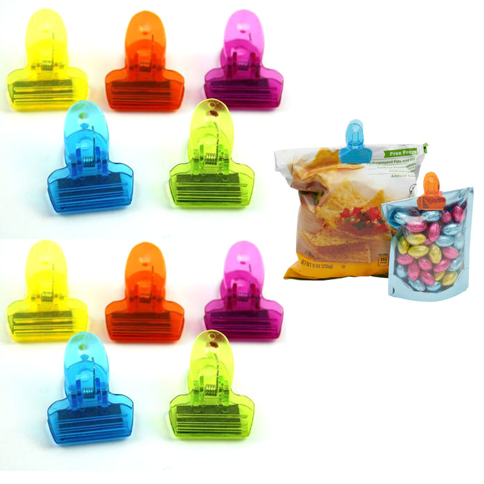 20 Pc Bag Clips Magnetic Food Storage Clamps Chip Seal Snack Multi Purpose Craft