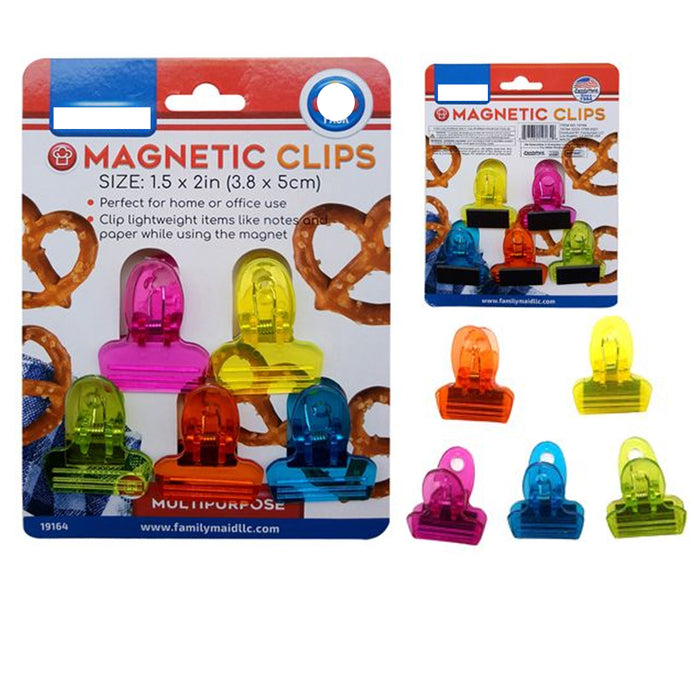 10 Pc Magnetic Clips Chip Seal Snack Food Storage Bag Clamps Multi Purpose Craft