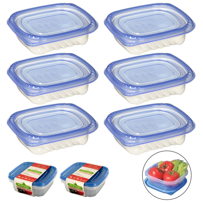 6 Pc Mini Snack Food Container Meal Prep Storage BPA Free Freezer Microwave Safe