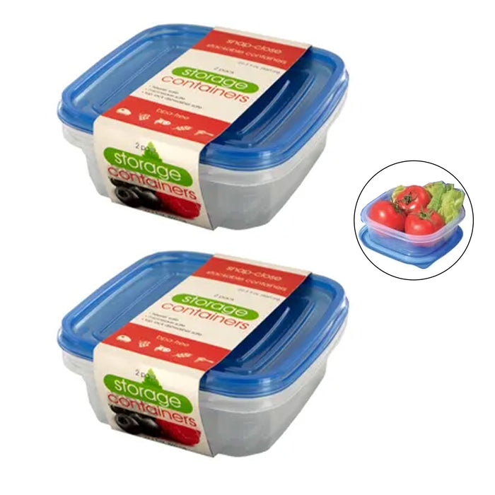 6 Pc Mini Snack Food Container Meal Prep Storage BPA Free Freezer Microwave Safe