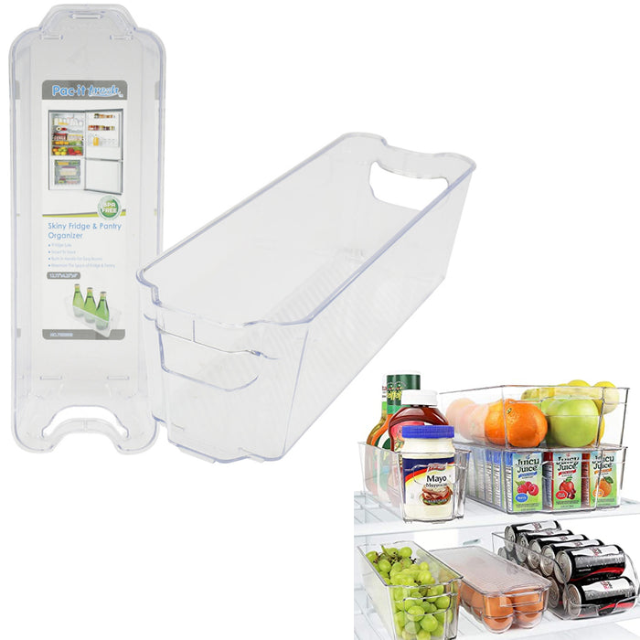 1 Slim Fridge Pantry Organizer Cabinet 12.75"L Kitchen Food Space Saver BPA Free
