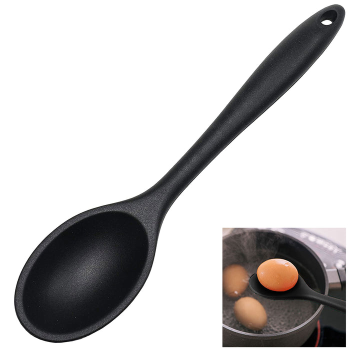 1 Silicone Basting Spoon Heat Resistant Non Stick Kitchen Cooking Server Utensil