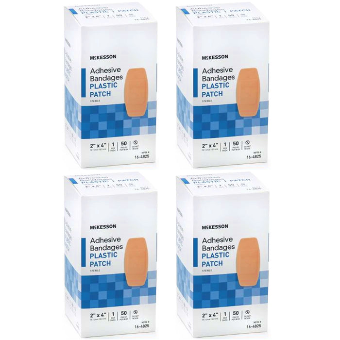 200 Ct Large Adhesive Bandages 2"X4" Plastic Patch First Aid Sterile Dressing