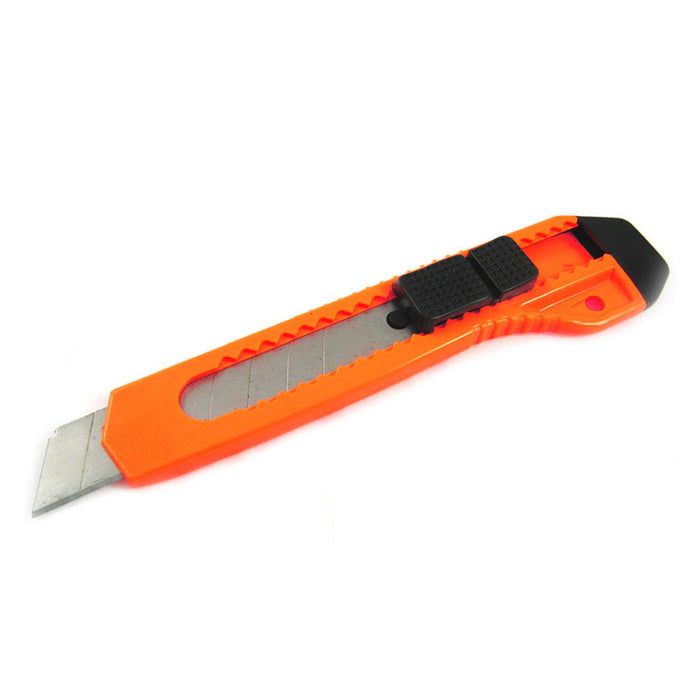 10Pc Folding Lock Back Utility Knife Box Cutter Retractable Blade Snap Off Razor