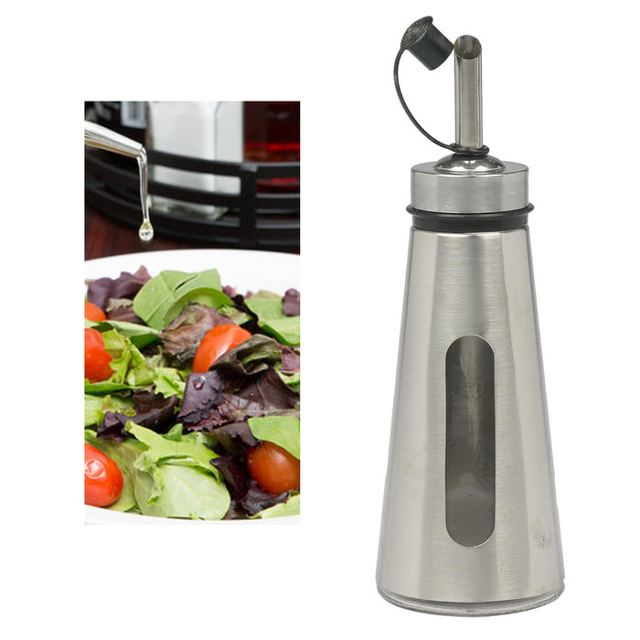 1 Stainless Steel Oil Vinegar Pour Dispenser Can Drizzler Spout Kitchen Tool 7"